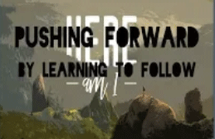 Pushing Forward: Learning to Follow (May 20, 2018)